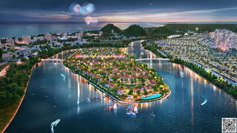 Hình ảnh phối cảnh về đêm dự án Sunneva Island Đà Nẵng